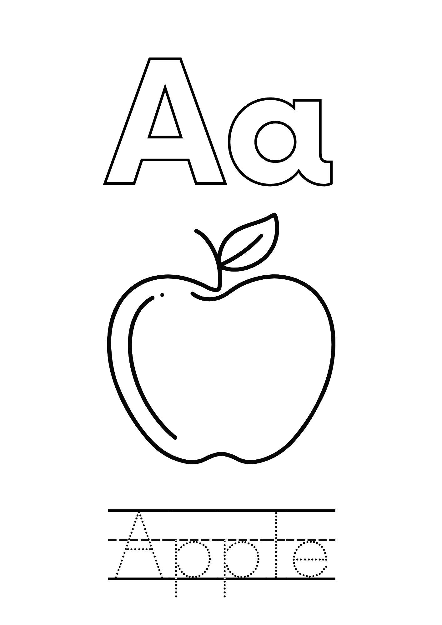 43+ Fun Alphabet Book Coloring Pages with Simple Outline