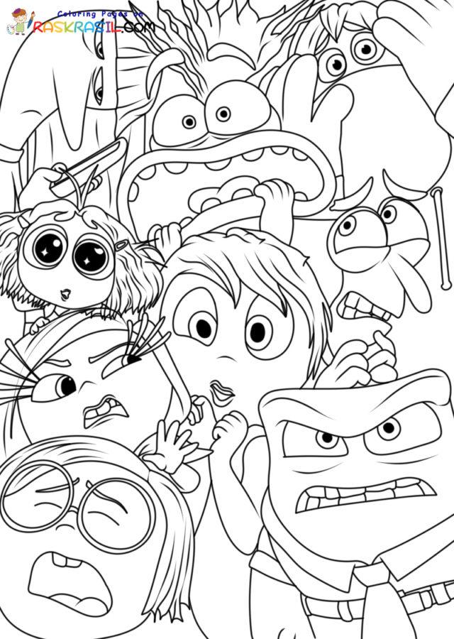 35+ Unique Free Inside Out 2 Coloring Pages PDF Printable