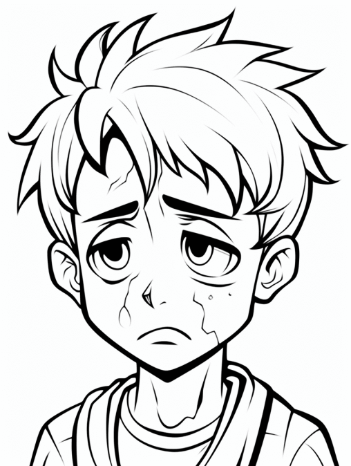 44+ Trendy Sad Coloring Pages Cute