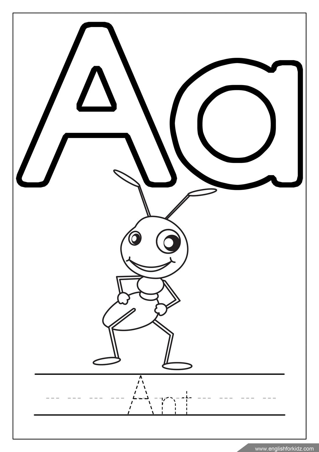 34+ Artistic Alphabet Book Coloring Pages Easy Kids