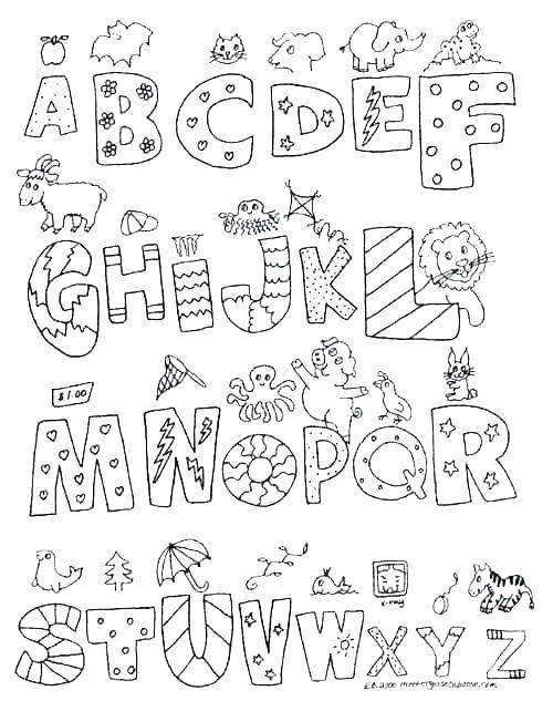 36+ Free Alphabet Book Coloring Pages to Print