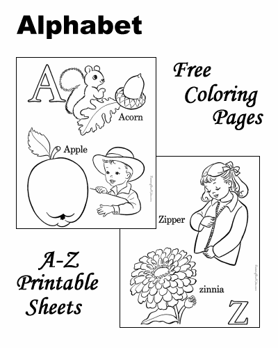 49+ Trendy Alphabet Book Coloring Pages for Educational