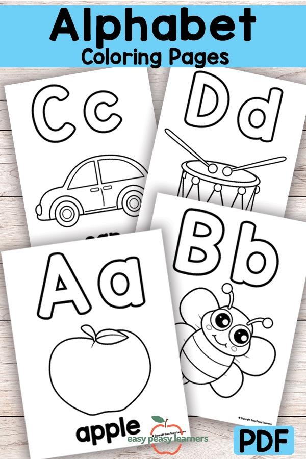 32+ Lovely Alphabet Book Coloring Pages Simple