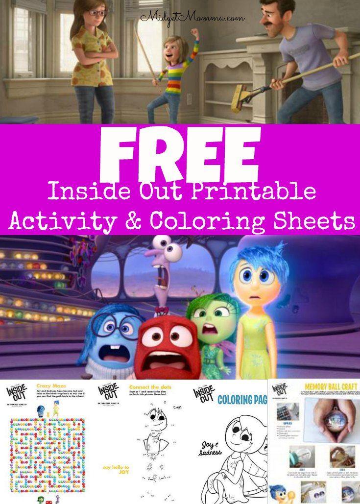 50+ Free Inside Out Activity Sheets Easy