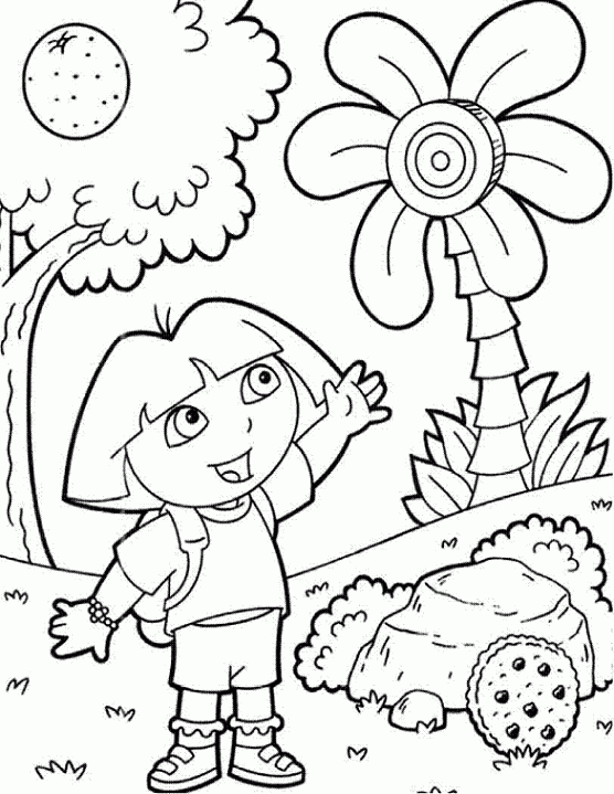 82+ Vibrant Dora Summer Coloring Pages Printable