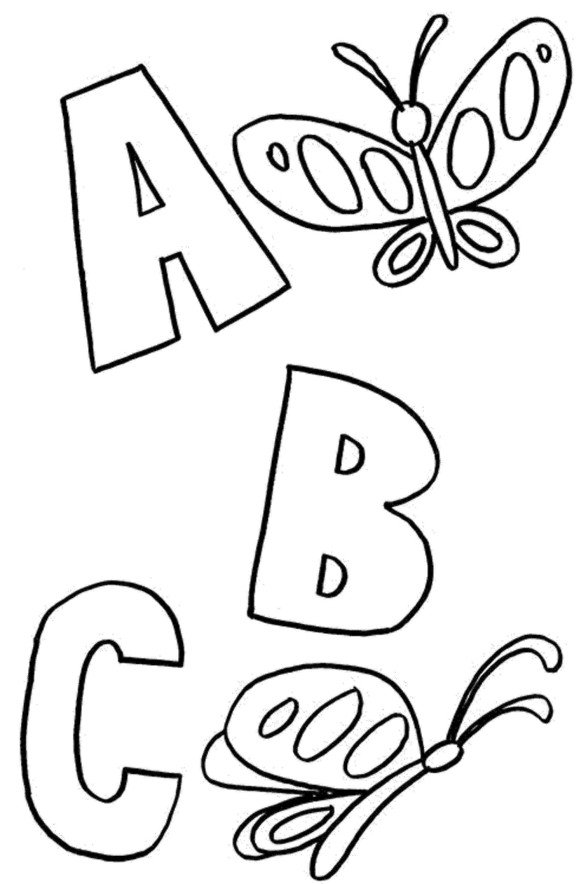 47+ Easy Alphabet Book Coloring Pages and Drawing