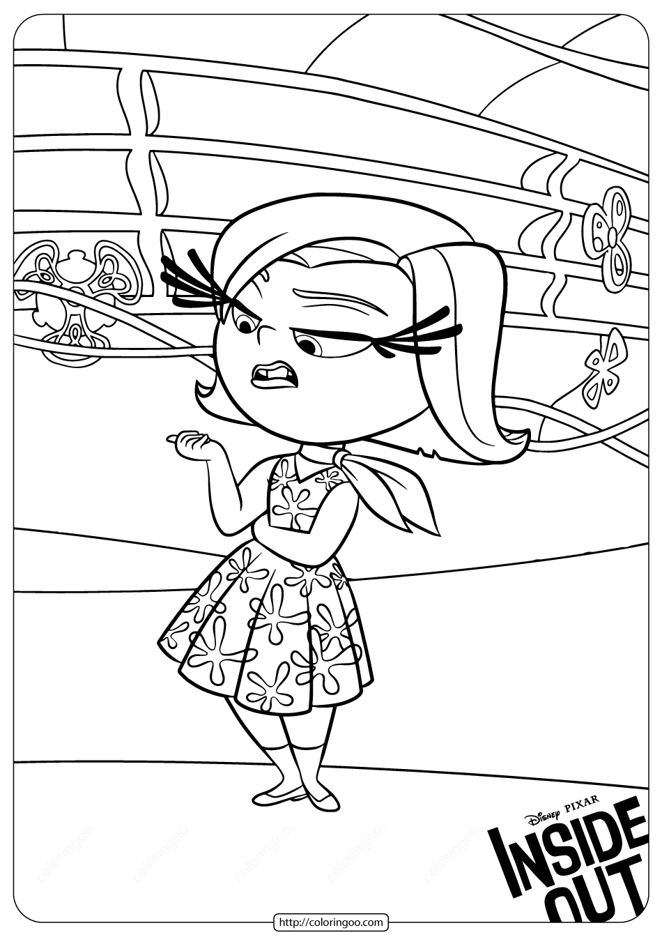 40+ Unique Disgust From Inside Out Coloring Pages Aesthetic