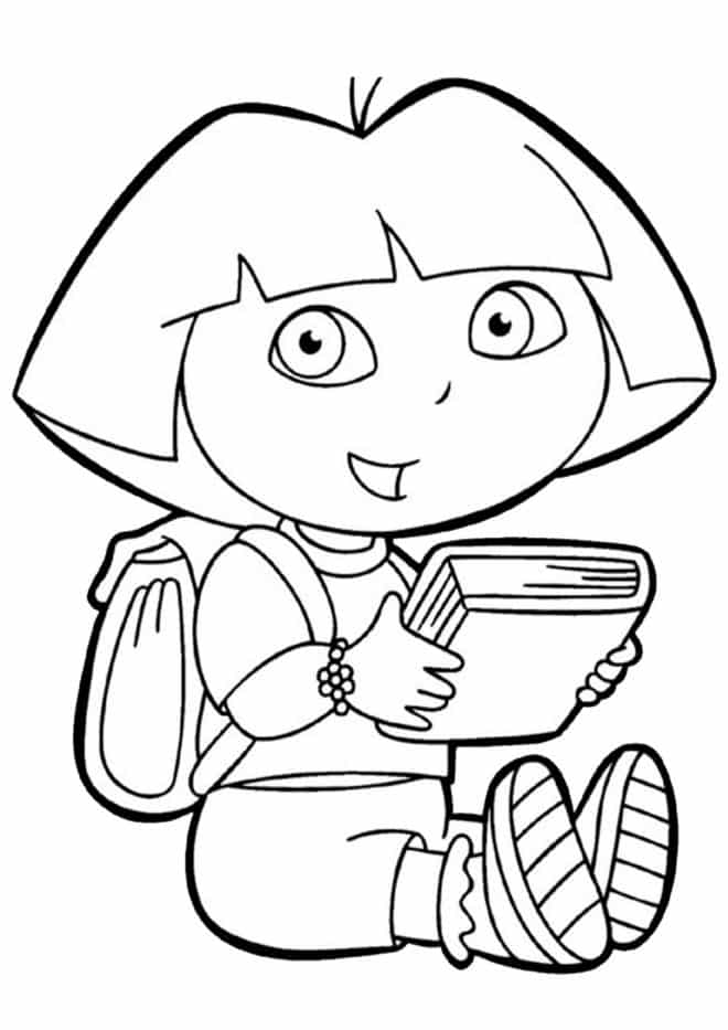 175+ Brightening Dora Summer Coloring Pages Printable