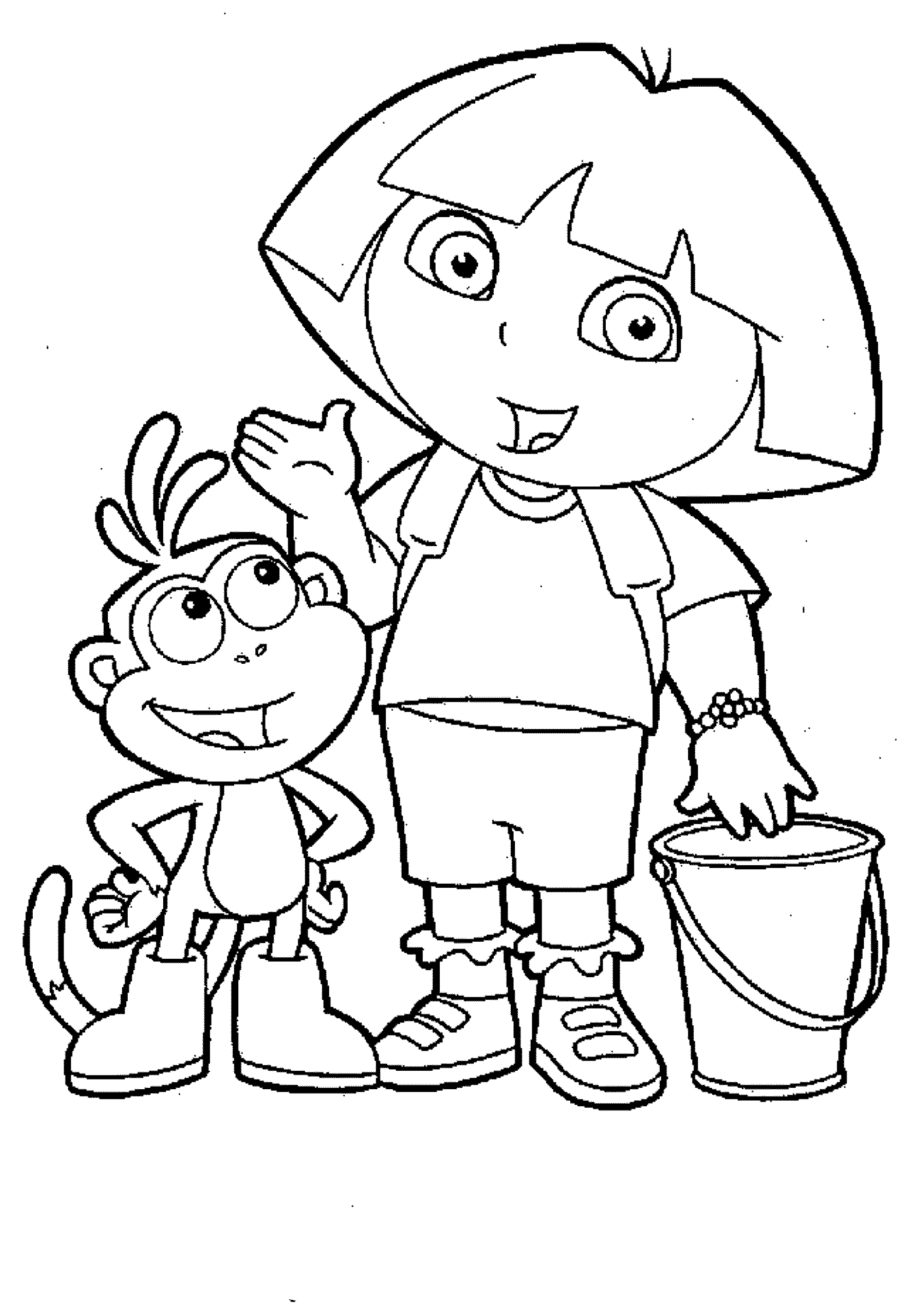 56+ Artistic Dora Summer Coloring Pages Printable