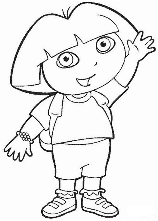 81+ Joyful Dora Summer Coloring Pages Printable