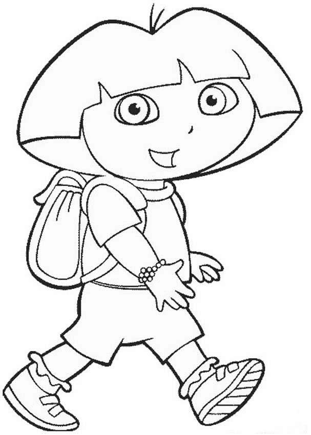 dora the explorer color pages jpg jpg