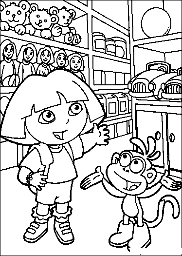 101+ Fantastic Dora Summer Coloring Pages Printable