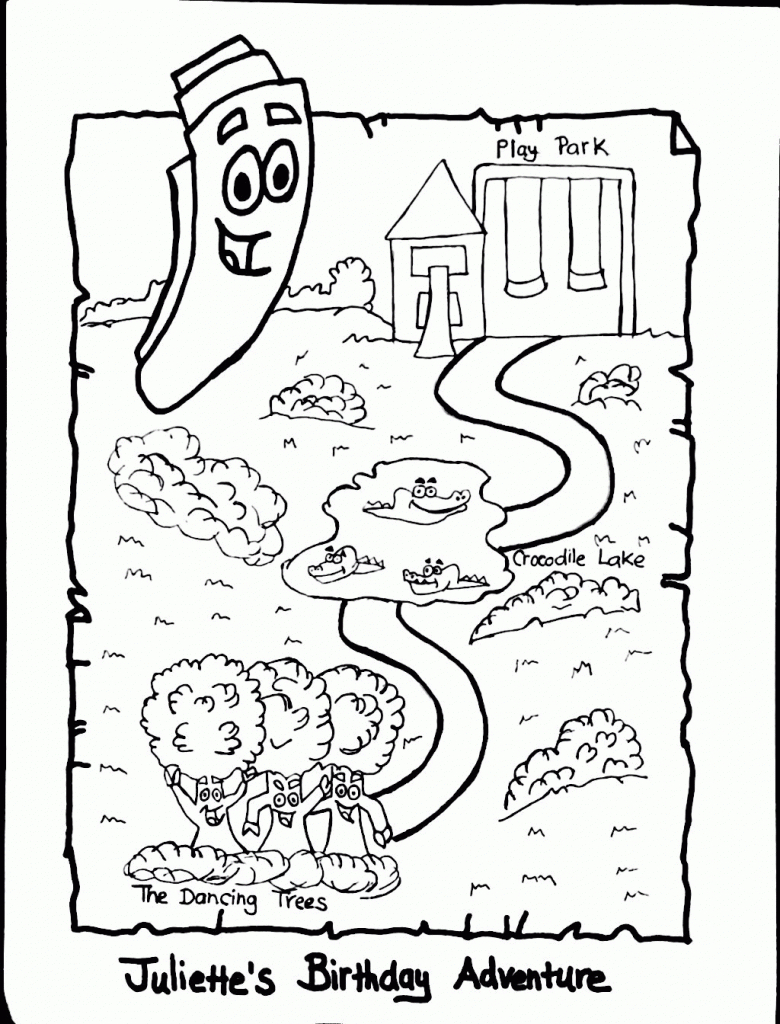 dora the explorer map coloring pages coloring home dora map printable gif jpg