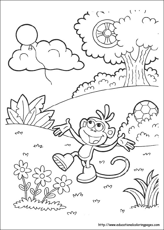 74+ Cute Dora Summer Coloring Pages Printable