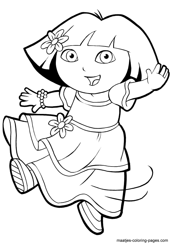 65+ Imaginative Dora Summer Coloring Pages Printable