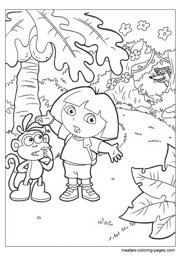 159+ Beautiful Dora Summer Coloring Pages Printable