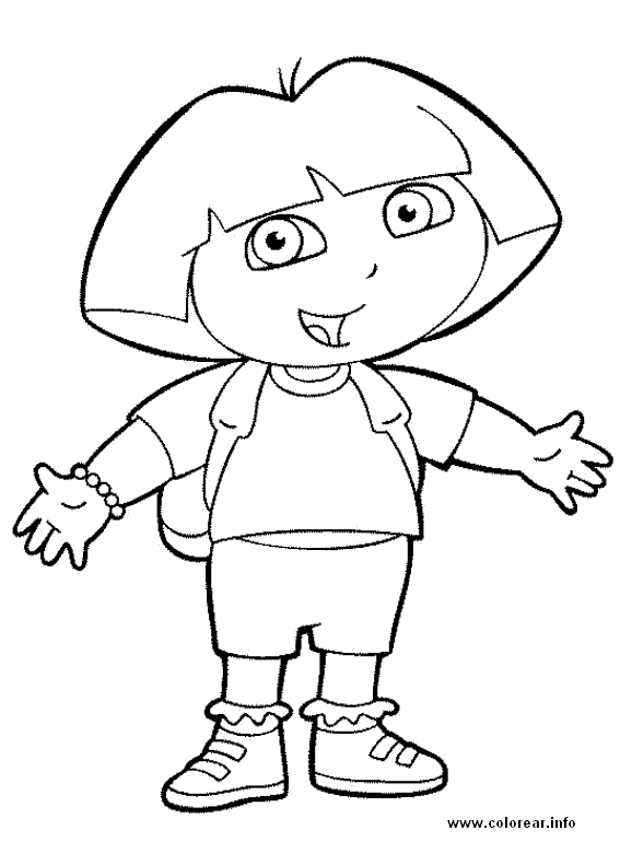 151+ Exciting Dora Summer Coloring Pages Printable