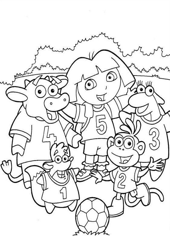 152+ Magical Dora Summer Coloring Pages Printable