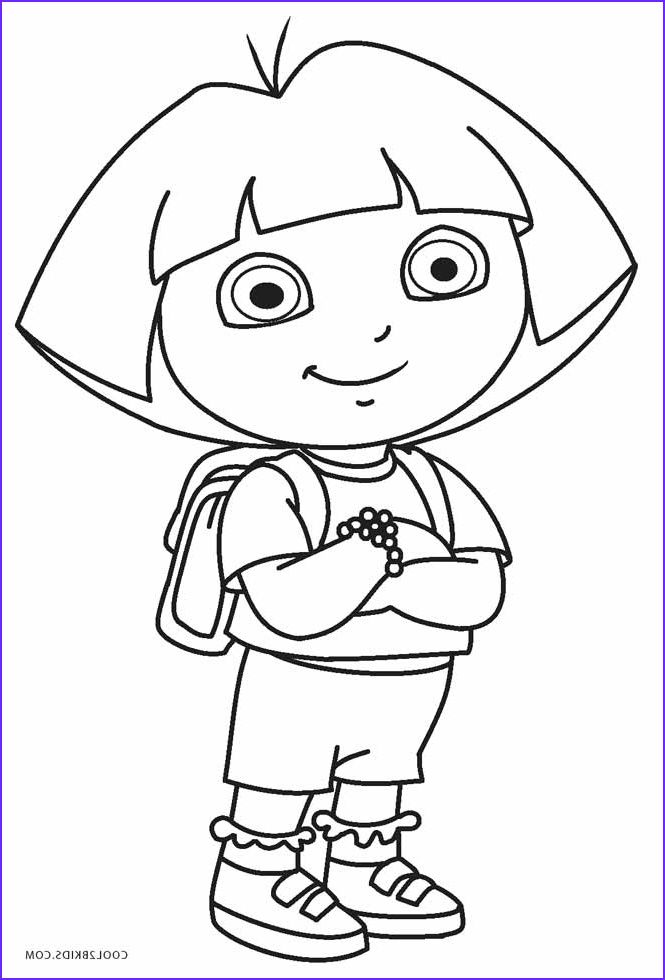 162+ Cute Dora Summer Coloring Pages Printable