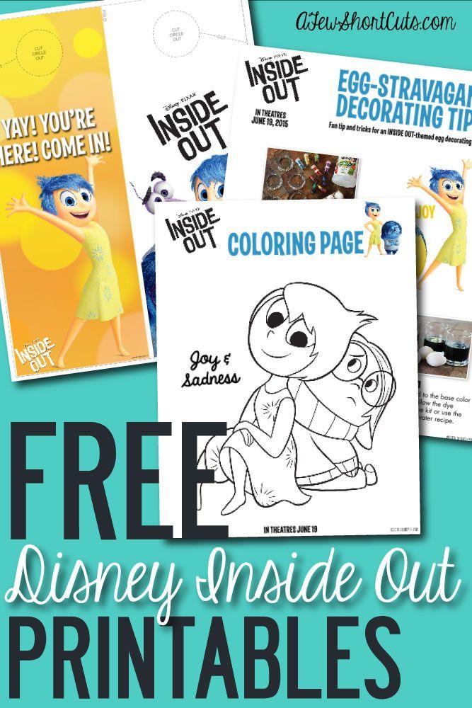 36+ Cute Inside Out Activity Sheets Ideas