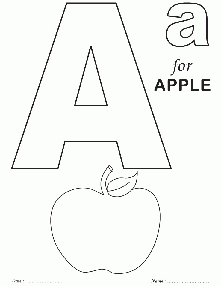 37+ The Best Alphabet Book Coloring Pages Detailed