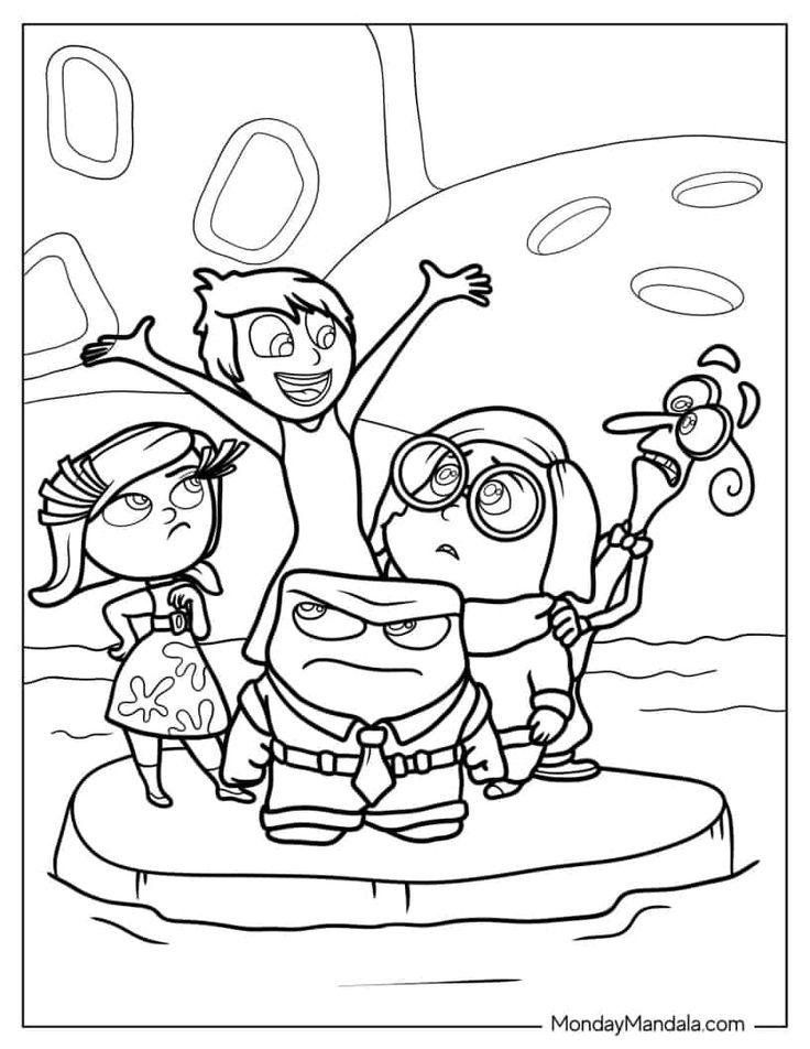 38+ Fun Free Inside Out 2 Coloring Pages for Educational