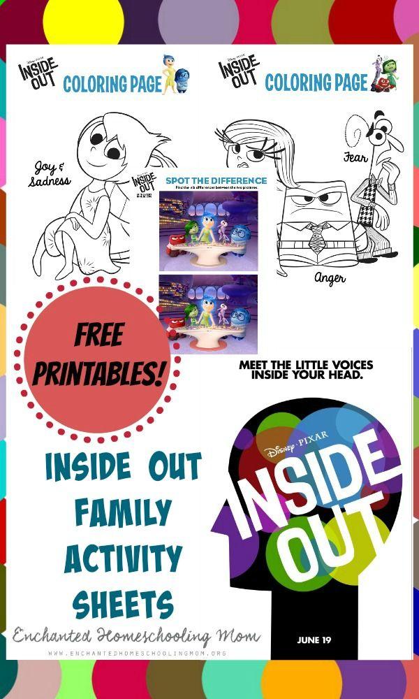 43+ Entertaining Inside Out Activity Sheets for Educational