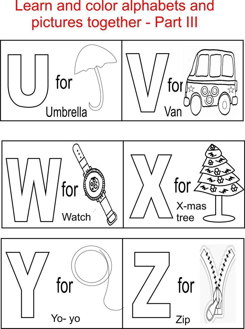 38+ Realistic Alphabet Book Coloring Pages PDF Printable