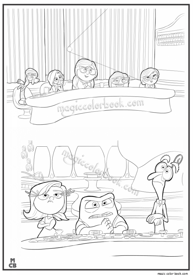 44+ Fun Inside Out Coloring Pages All Characters Printable