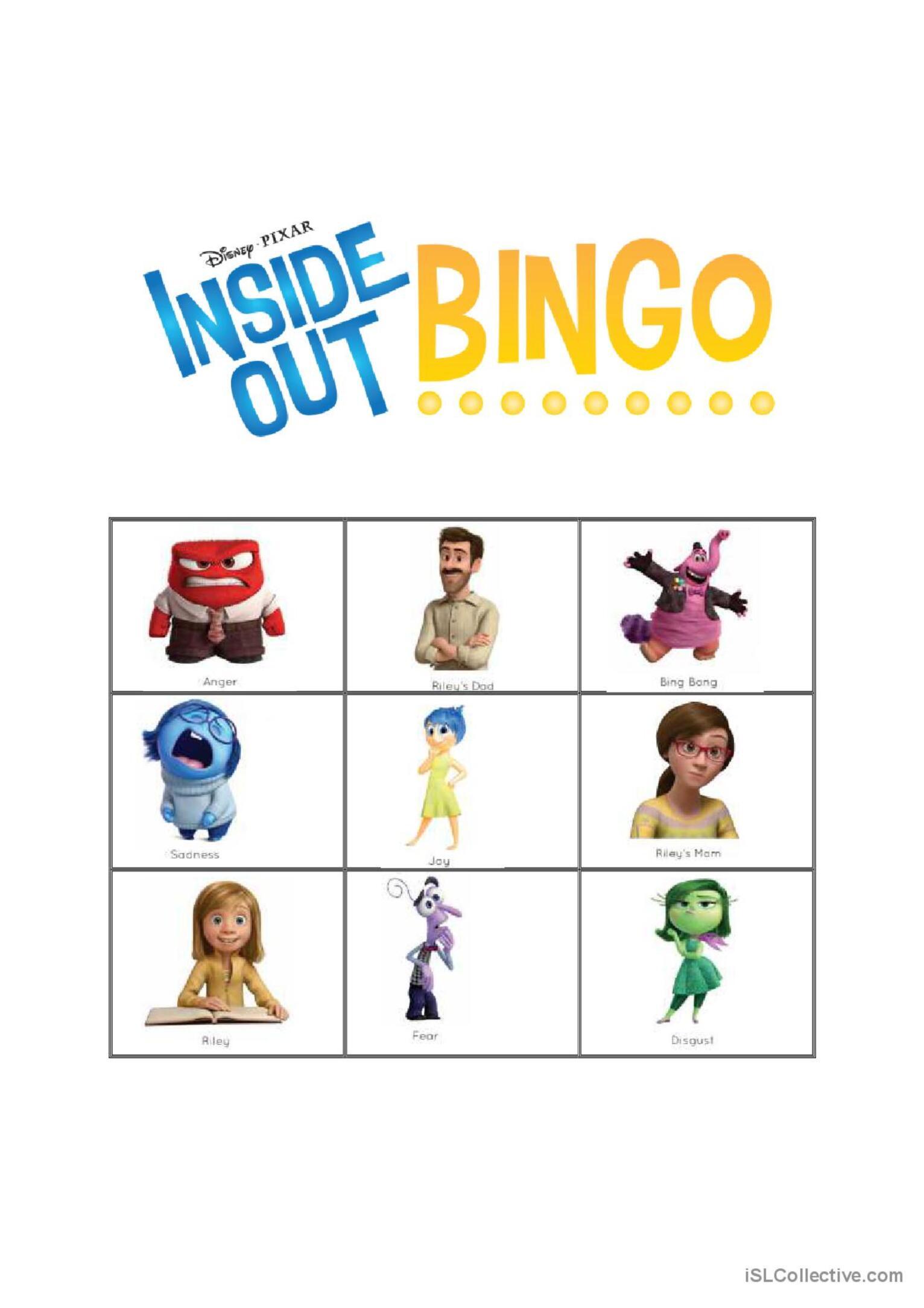 33+ Joyful Inside Out Activity Sheets Detailed