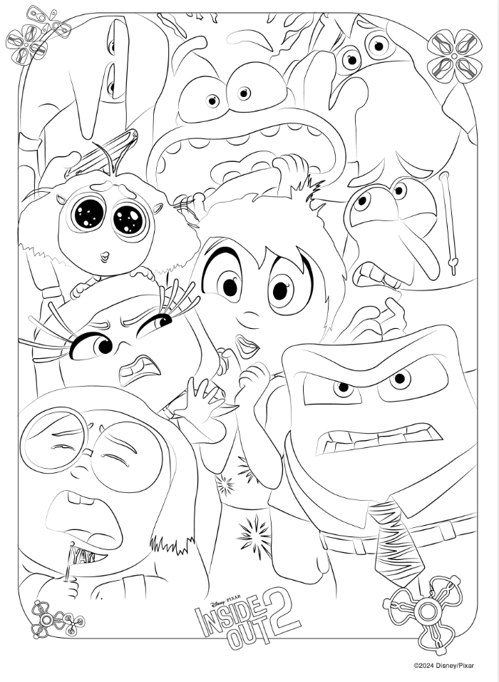 157+ Charming Inside Out Coloring Pages All Characters Printable