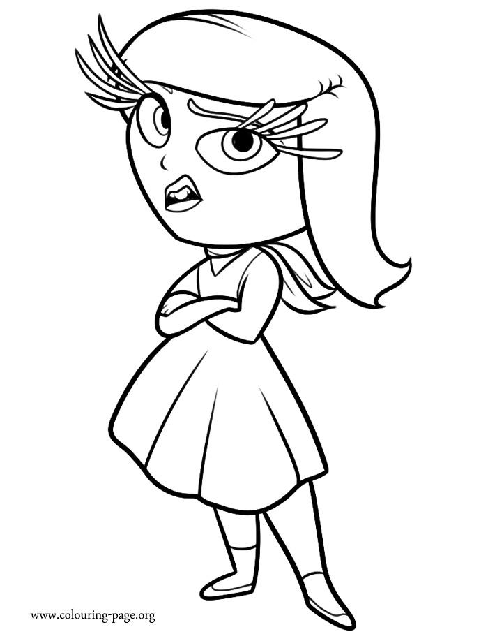 38+ Easy Disgust From Inside Out Coloring Pages Easy