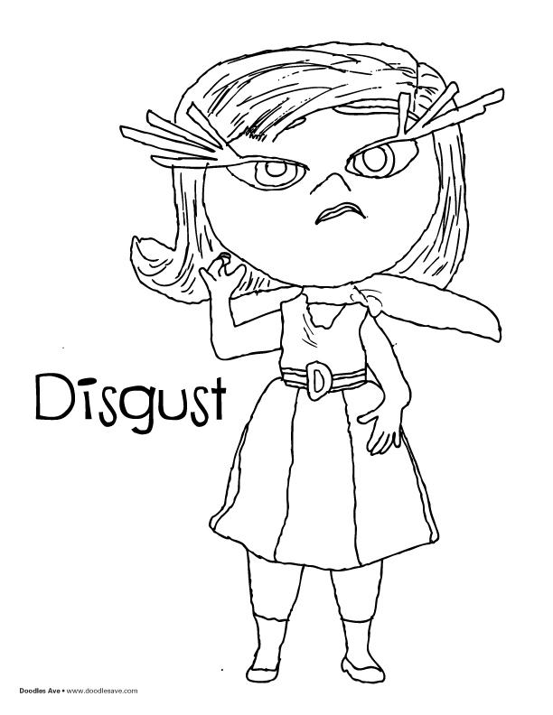 32+ Relaxing Disgust From Inside Out Coloring Pages Ideas