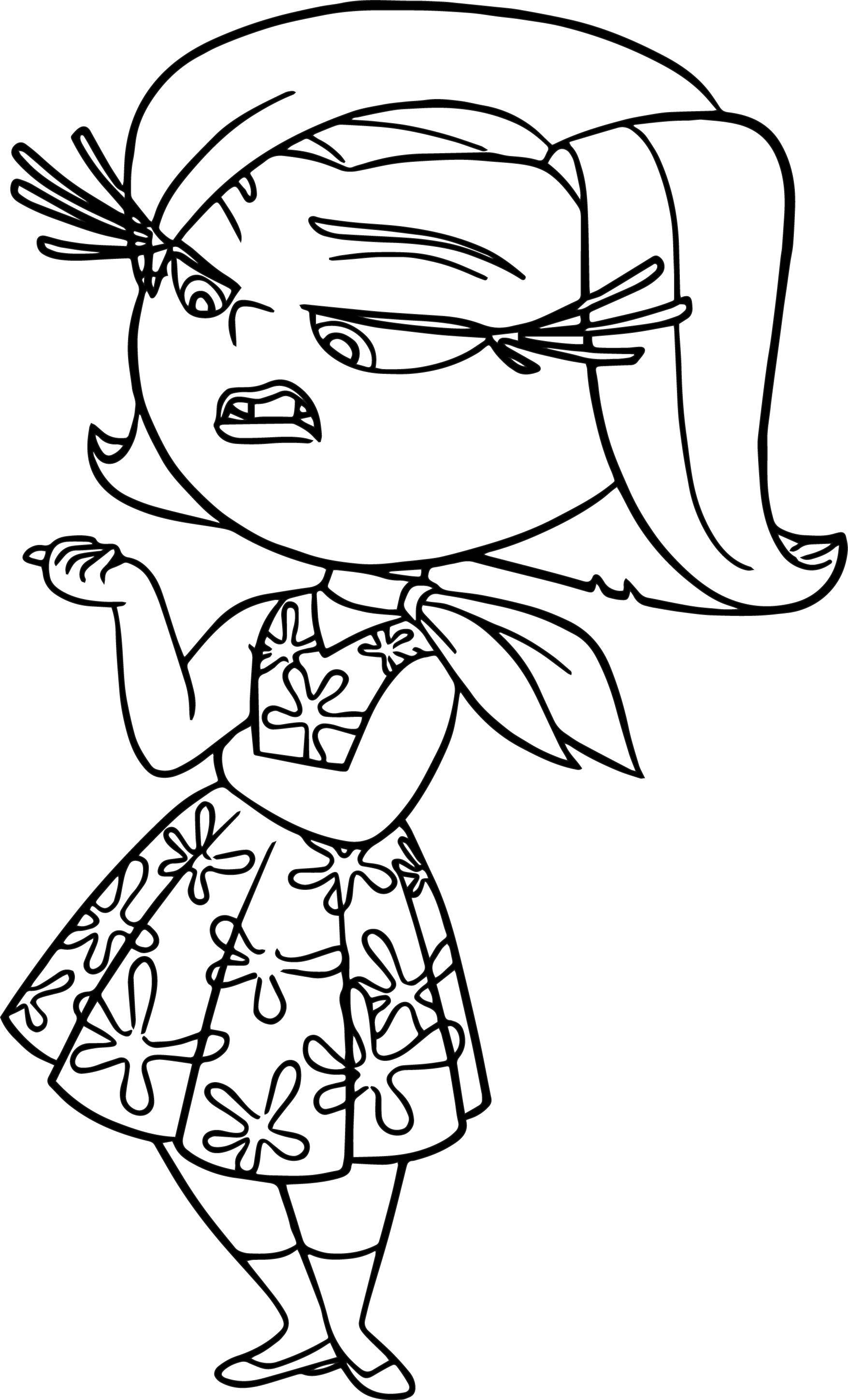 48+ Artistic Disgust From Inside Out Coloring Pages Easy Kids