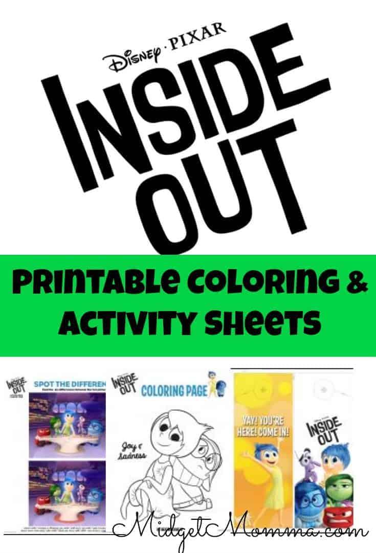 50+ Amazing Inside Out Activity Sheets Aesthetic