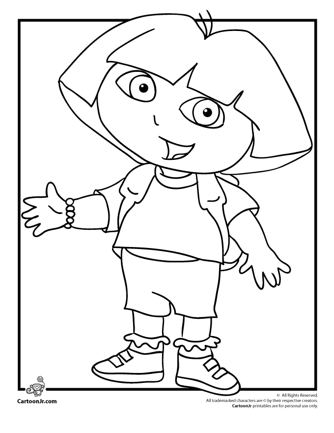 145+ Imaginative Dora Summer Coloring Pages Printable