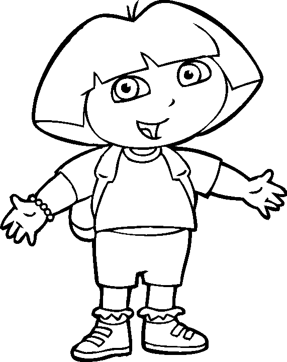 166+ Vibrant Dora Summer Coloring Pages Printable