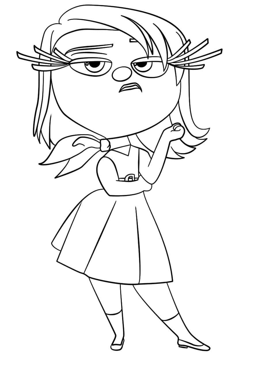 30+ Inspiring Disgust From Inside Out Coloring Pages for Kids