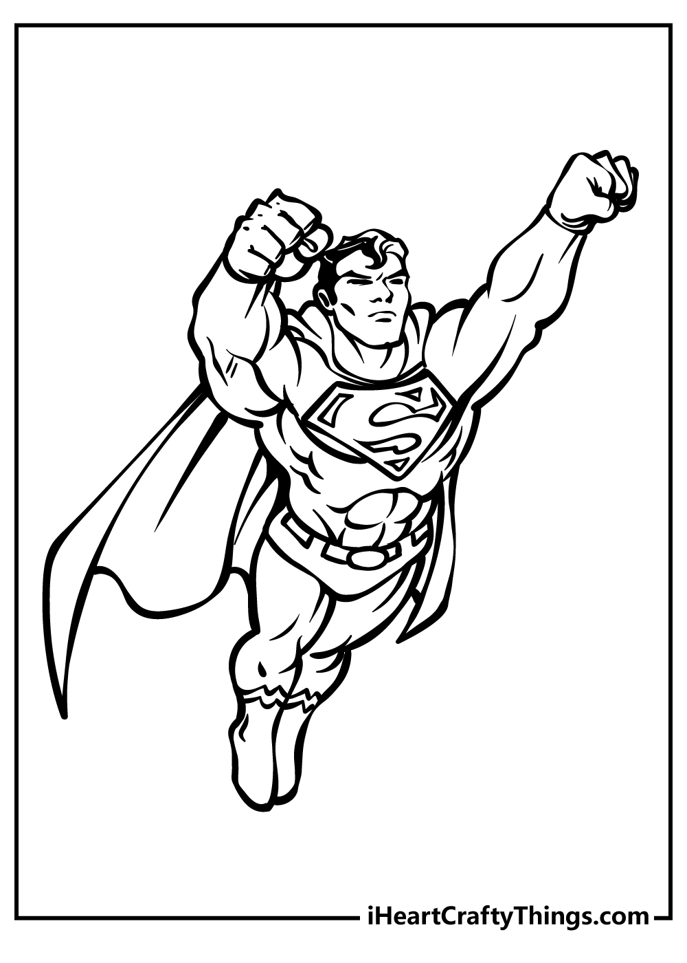 10 Preschool Superhero Coloring Pages 6