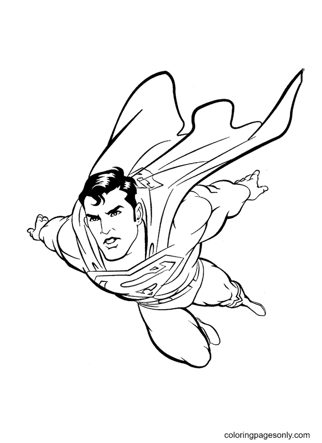 10 Superman Coloring Pages 5