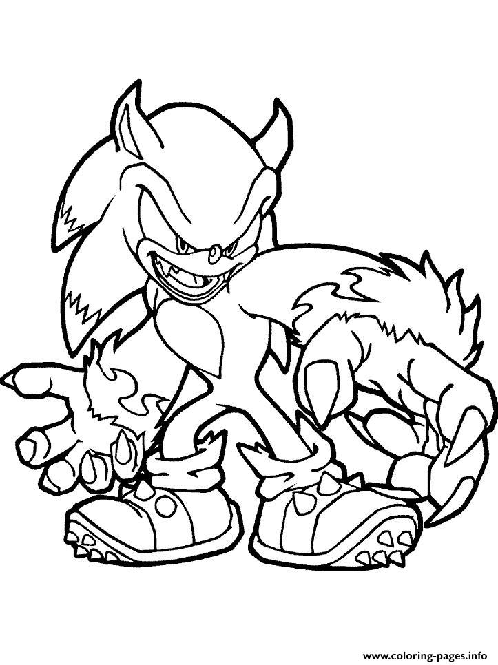 10 Evil Sonic Coloring Pages: Unleash Your Inner Villain