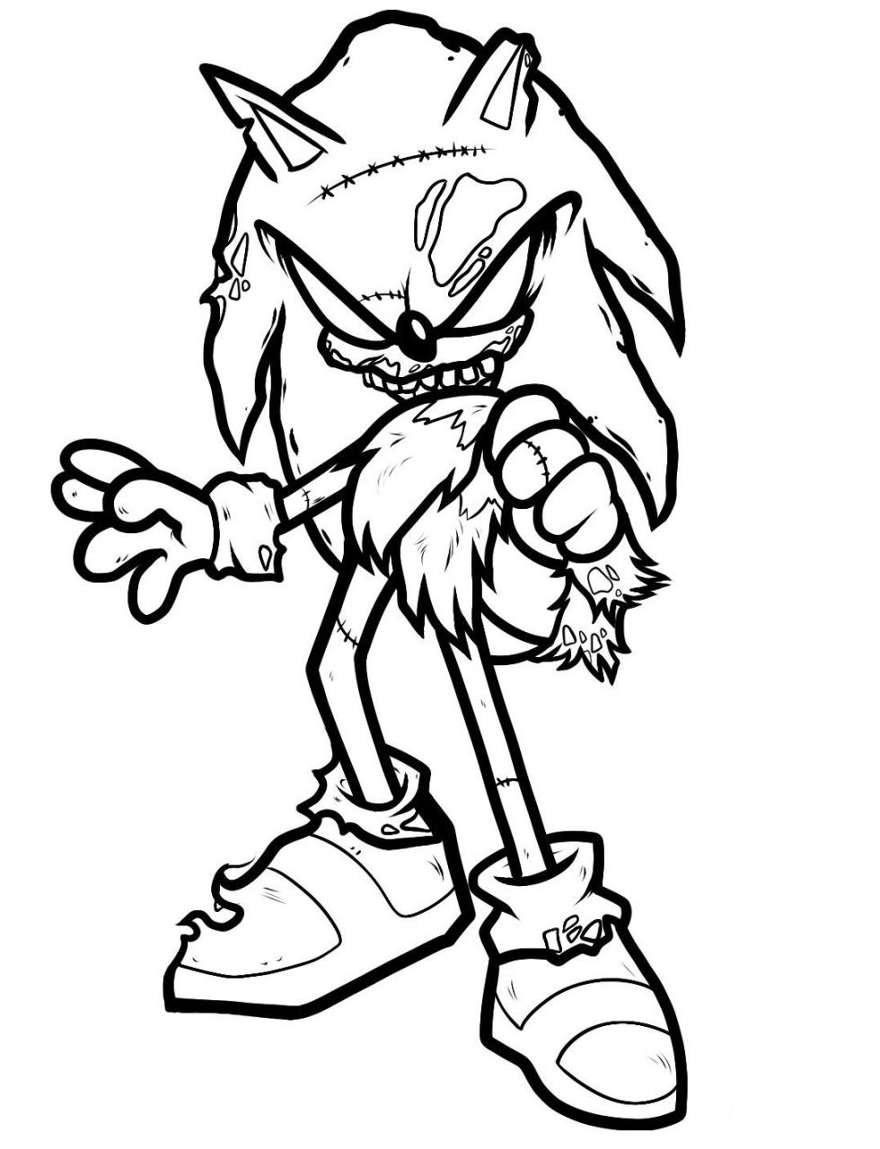 10 Spine-Tingling Sonic Coloring Pages for the Brave and Curious