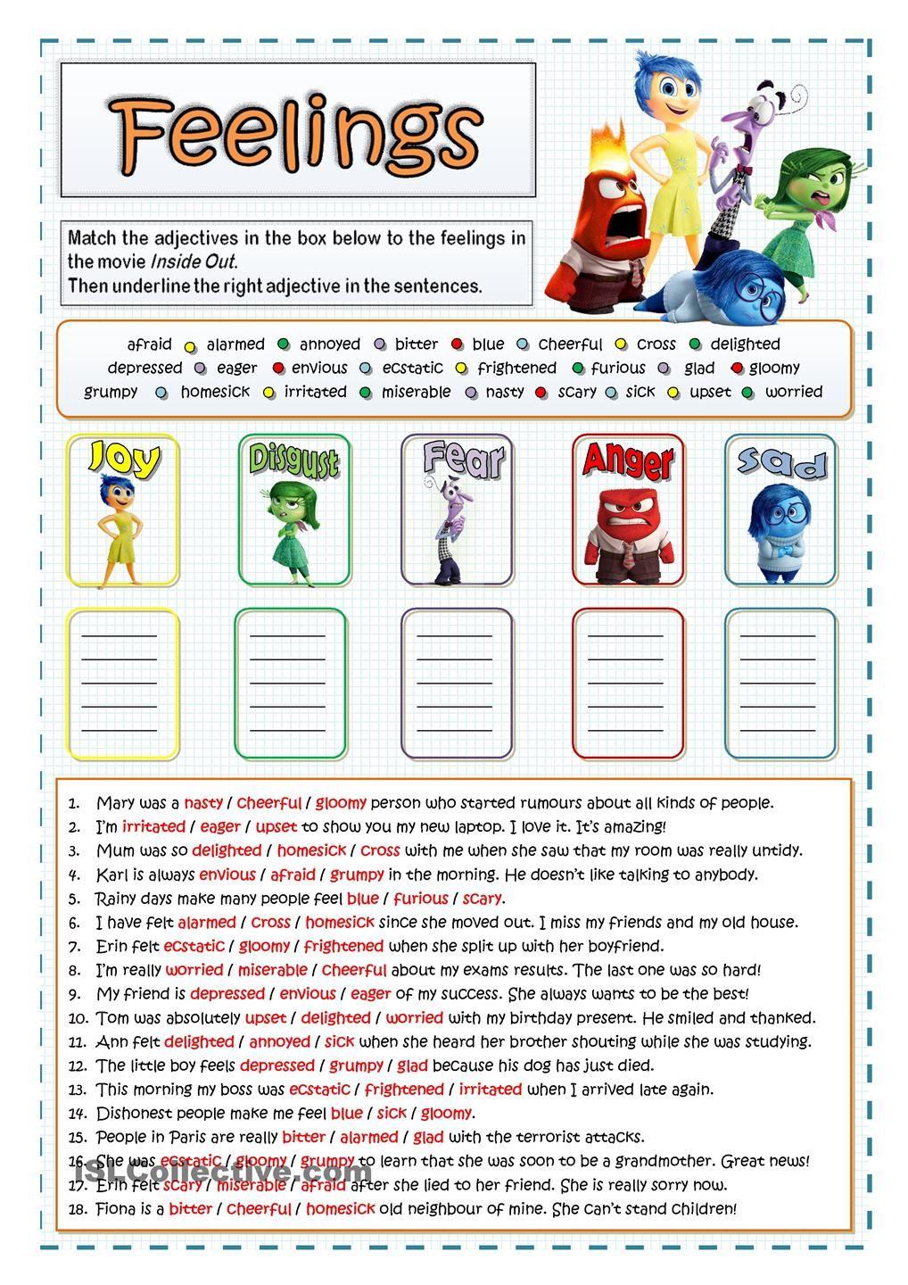 44+ Top Inside Out Therapy Worksheets for Kids