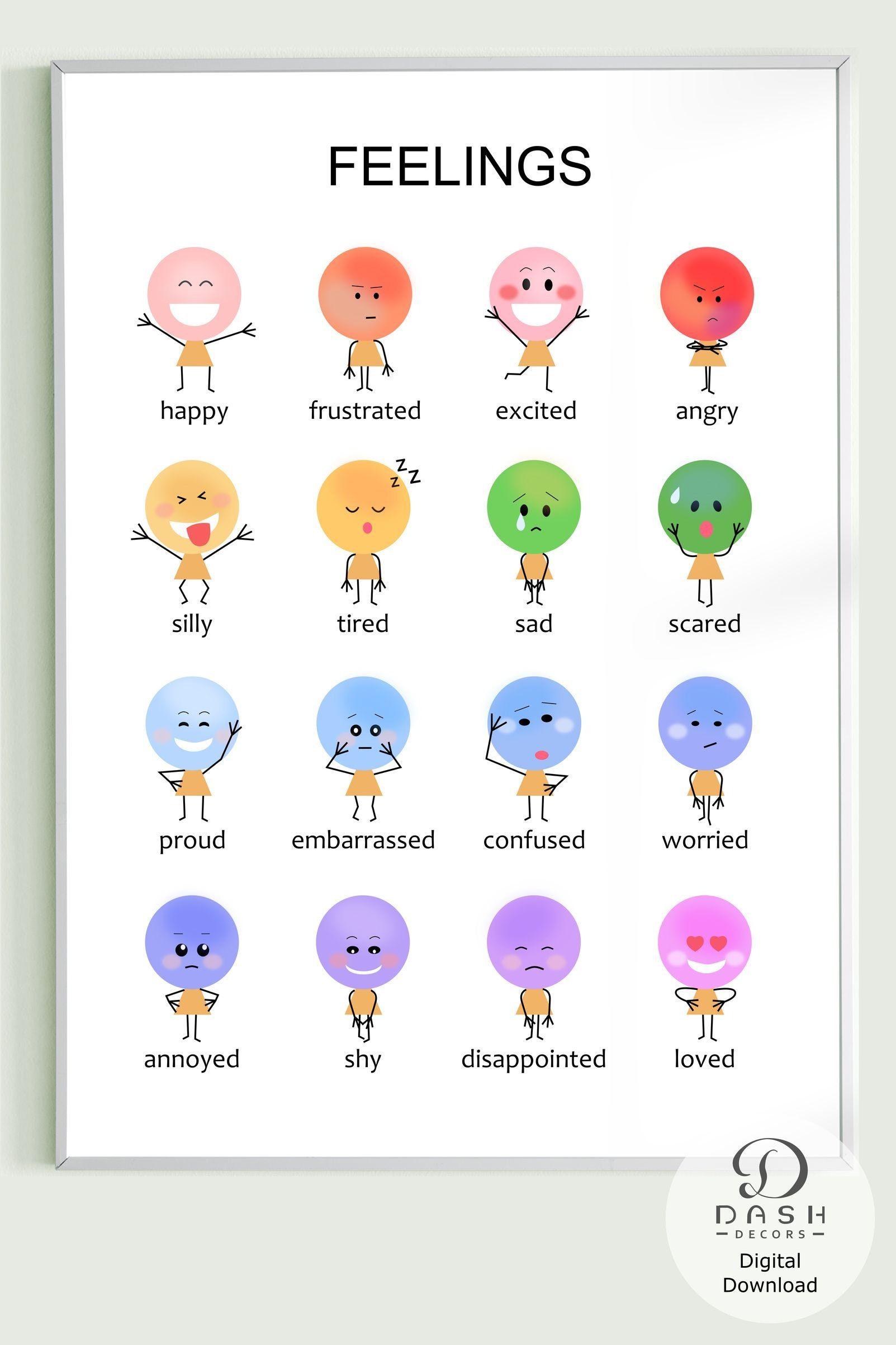 46+ Best of Inside Out 2 Emotions Chart Colored