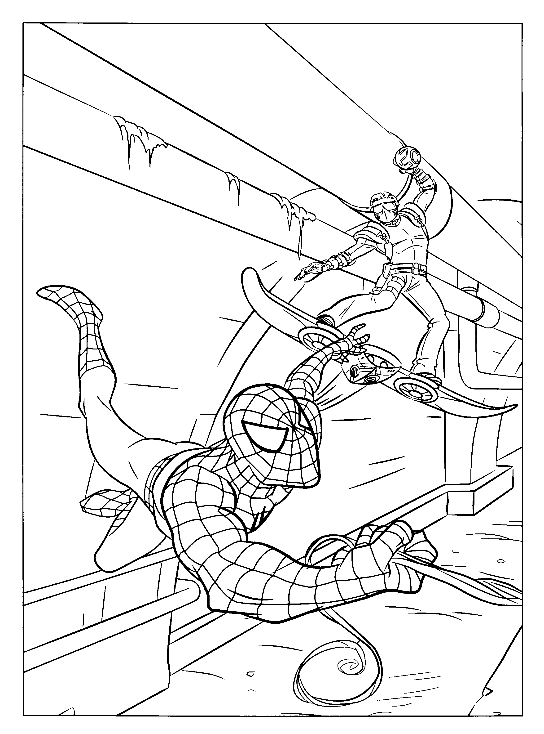 42+ Best of Spider-Man 3D Coloring Pages Sheets Printables