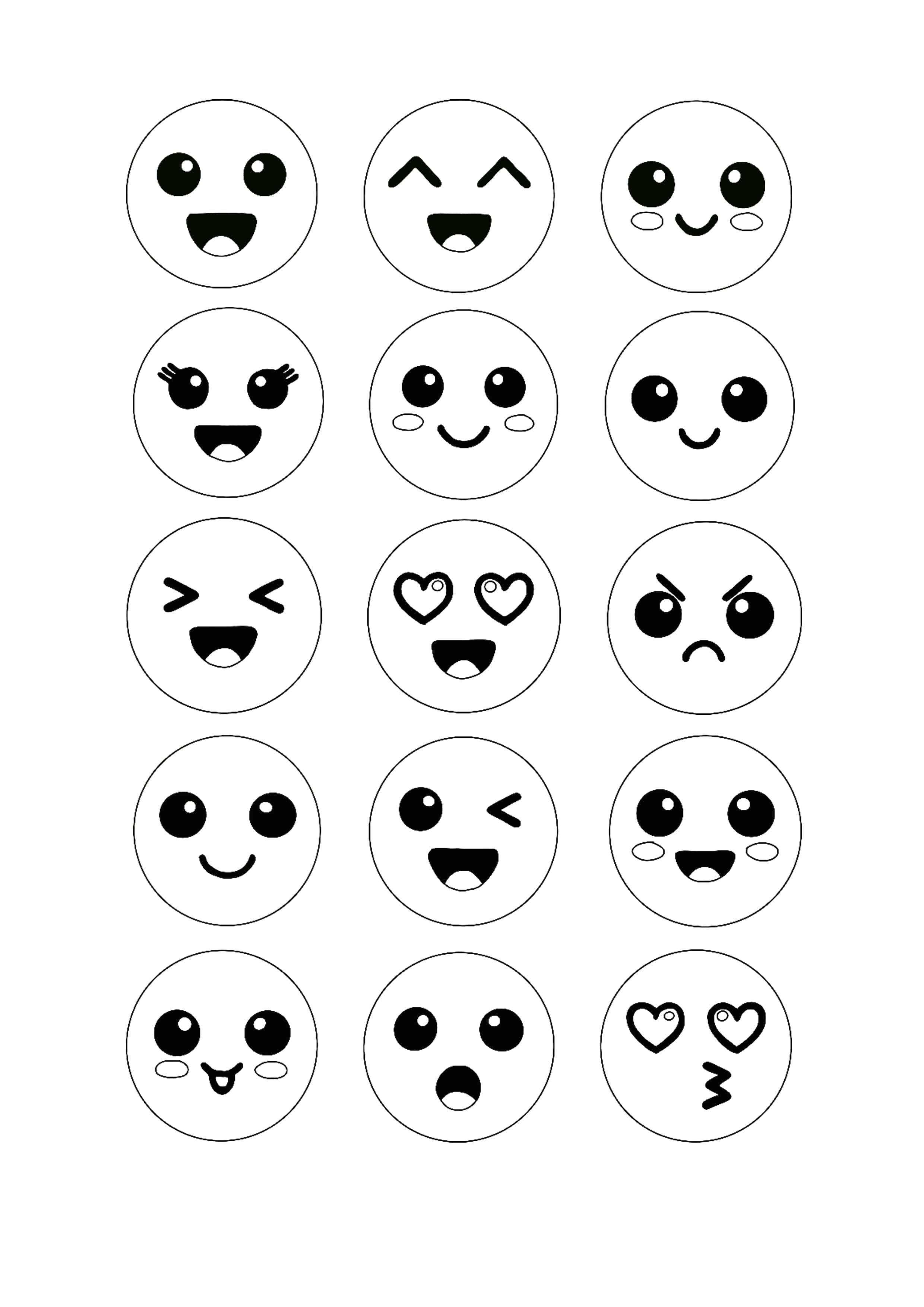 48+ Printable Emoticon Coloring Pages Book Pages