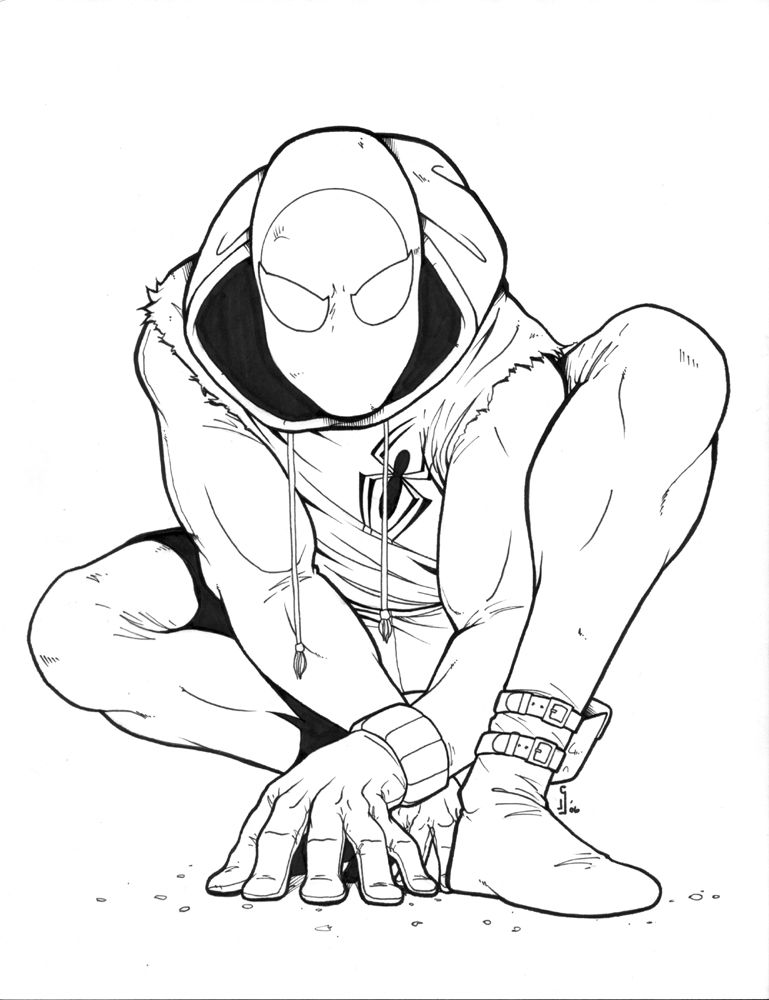 10 Scarlet Spider Coloring Pages Printable for Superhero Enthusiasts