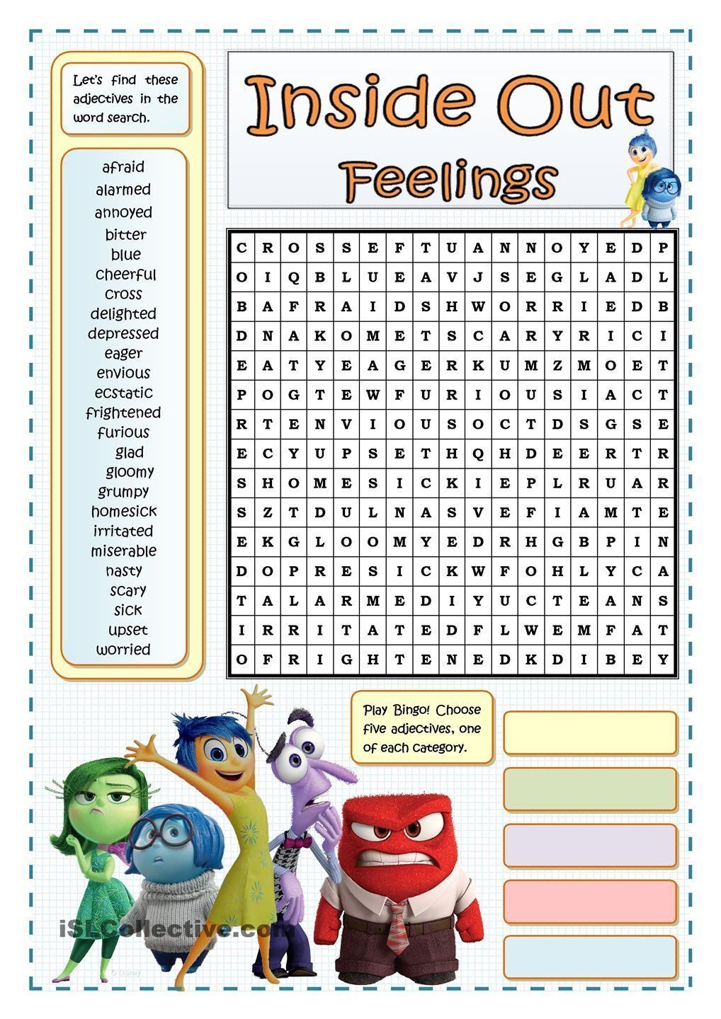 38+ Best of Inside Out Worksheets for Kids Colored