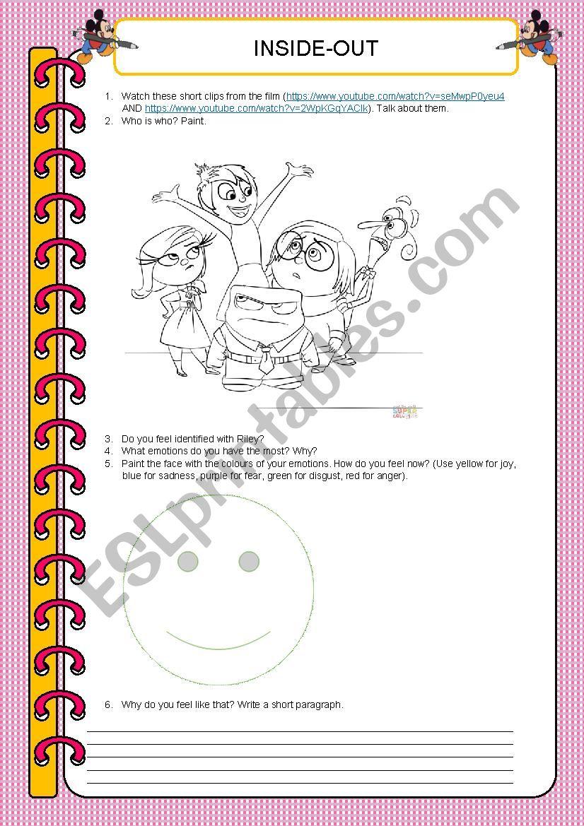 44+ Best of Inside Out Therapy Worksheets PDF Printable