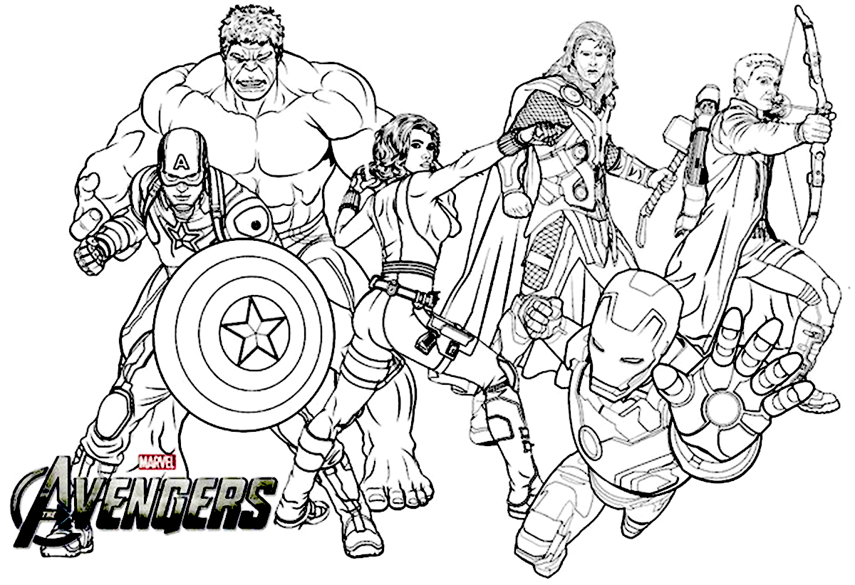 10 Exciting Coloring Pages of Avengers for Marvel Fans